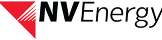 NV Energy logo with a red triangular mark on the left.