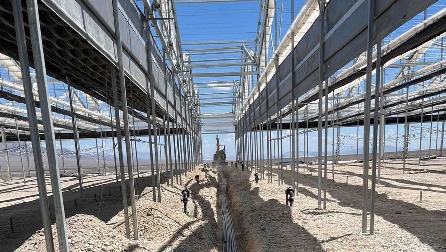 Construction of a commercial property.
