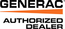 Generac logo with a small tagline beneath (brand name is dominant).