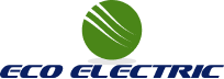 Eco Electric logo: green circular emblem above the blue wordmark reading 'ECO ELECTRIC'.