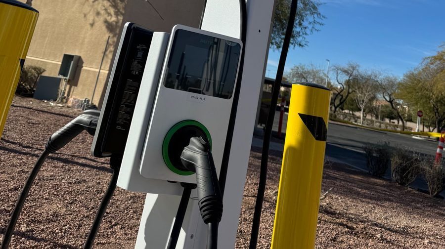 Tesla charging station.